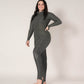 Shimmer Bodysuit - Hematite